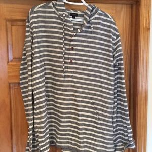 J crew linen sweatshirt